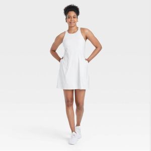 All in Motion Tennis Dress XS White New